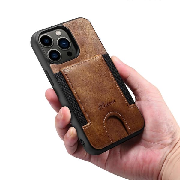 Slim Card Case Designed for iPhone 12 mini - Wallet Case with Card Slots - Protective/Scratch-Resistant - Compatible with Apple iPhone
