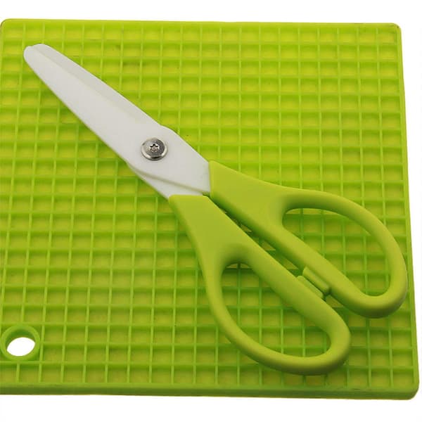 Large Ceramic Scissors for Cutting Cooked Food, Ceramic Kitchen Scissors for Cooking and Food Processing, Red