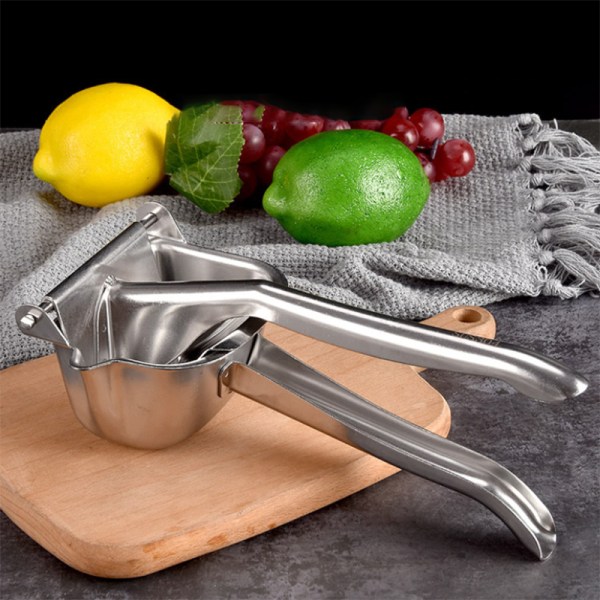 Manuel Saftpresser, Enkelt Tryk Citron Saftpresser, Robust Aluminium Legering Citrus Citron Saftpresser Håndpres Med Frøfilter