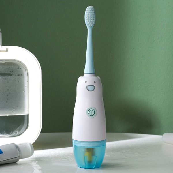 Elektrisk tandbørste til børn, modeller U-formet tandbørste Vandtæt batteridrevet 360 automatisk Sonic Toddler