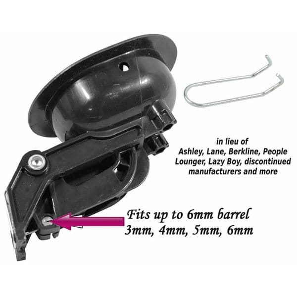 Release Lever Handle with Cable for Armchair and Sofa, Universal Size