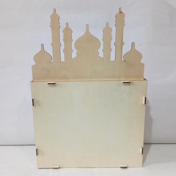 Puinen MDF-laatikko Ramadan Advent Calendar Ornament