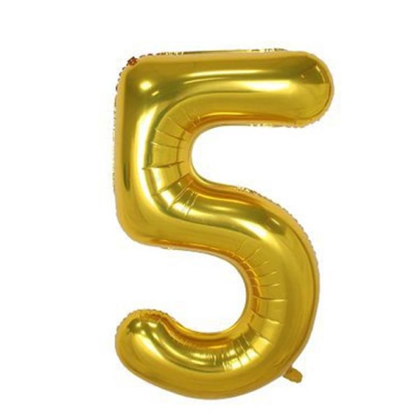 40 tommer 2.3.4.5.6 guldfolienummerballoner til 2023 nytårsaften Festartikler Afgangsdekorationer