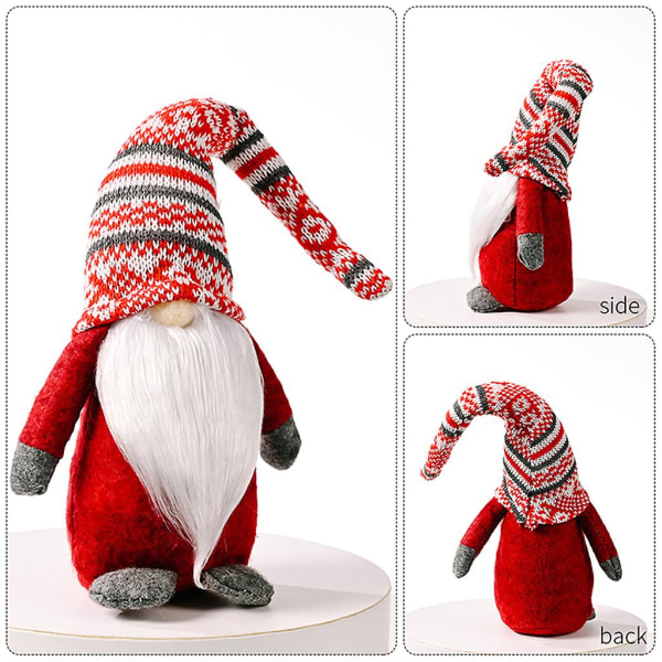 Holiday Gnome Håndlavet svensk Tomte Ornament Christmas Elf Ornament Gift