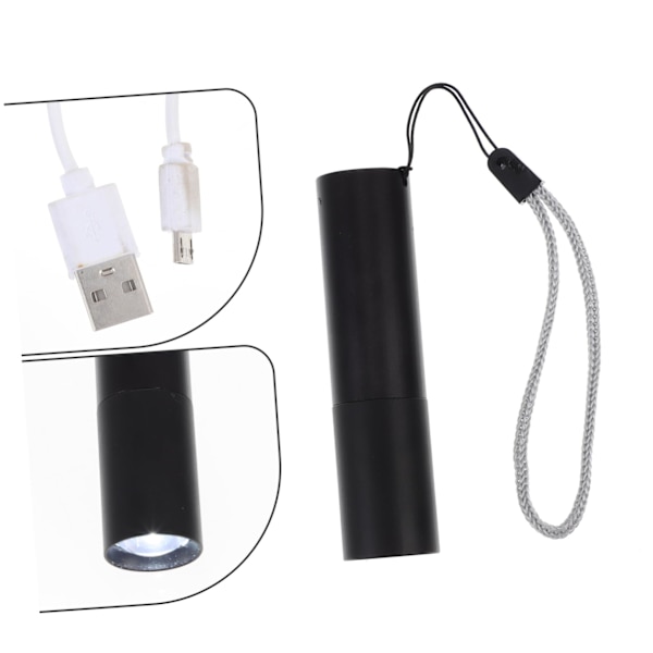 LED Mini Ficklampor, USB Uppladdningsbara, Höga Lumen, Portabla & Fickformat, Camping Ficklampsset - Perfekta Julklappar