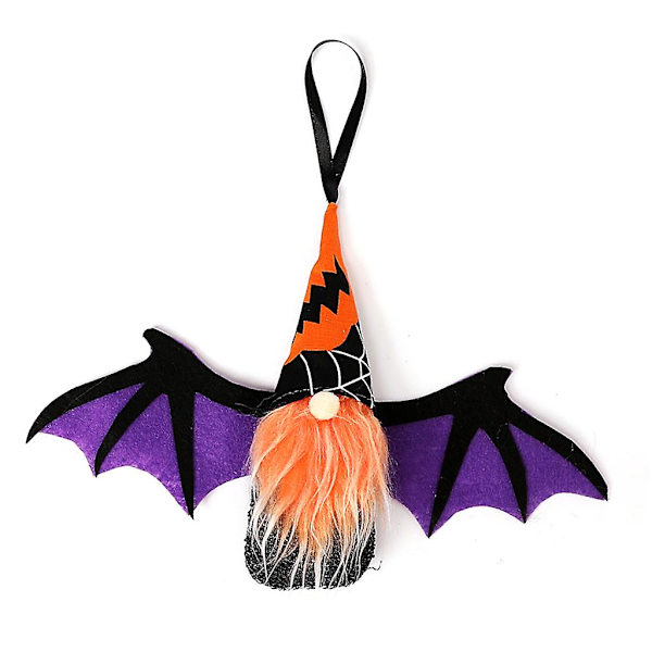Halloweenin Kasvoton Tonttu Lepakkosiiven Mukaansa Otettava Pehmolelu Riippuva Ruotsalainen Pehmolelu Tonttu Tomte Lelut Koti Sisustus Violetit Siivet