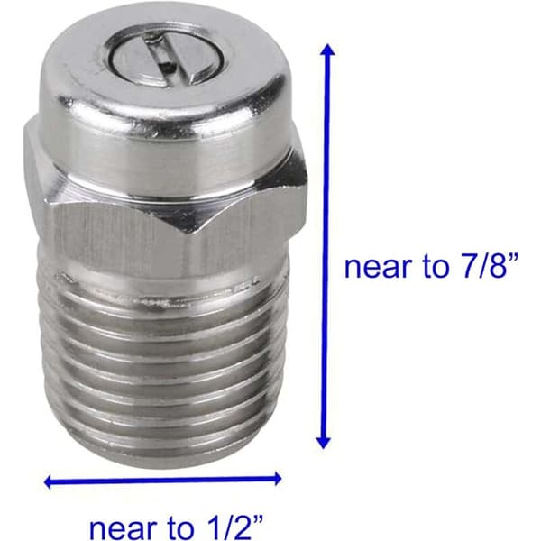 Universal Replacement Pressure Washer Nozzle, Surface Cleaner, 40 Degree Angle, 1.5\" Orifice, 1/4\" NPT Male, 4000PSI