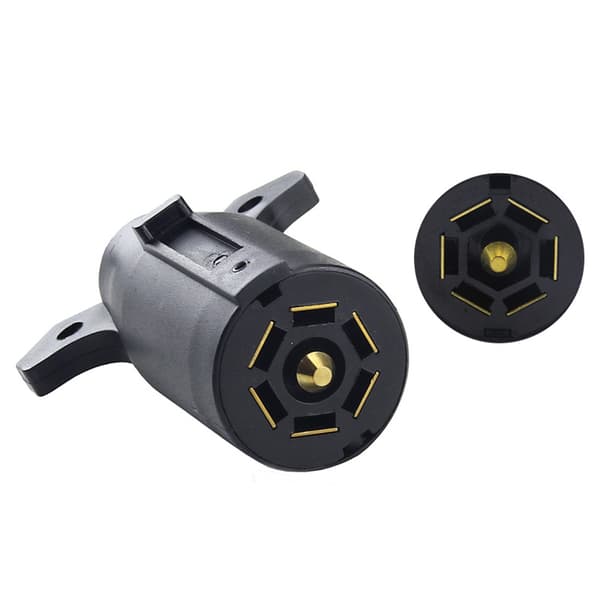 7-pin Trailer Connector with Waterproof Design, Reliable Connection, Durable Structure, Trailer Wiring Adapter