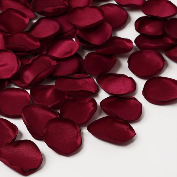 Roseblader for Valentinsdagdekor, Separert Klar til Bruk Myke Silkeblomsterblader for Bryllup Blomstjentekurv, Bord