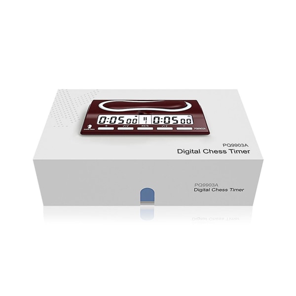 Ny Digital Sjakk Klok Konkurranse Pro Brettspill Timer Master-turnering Brun