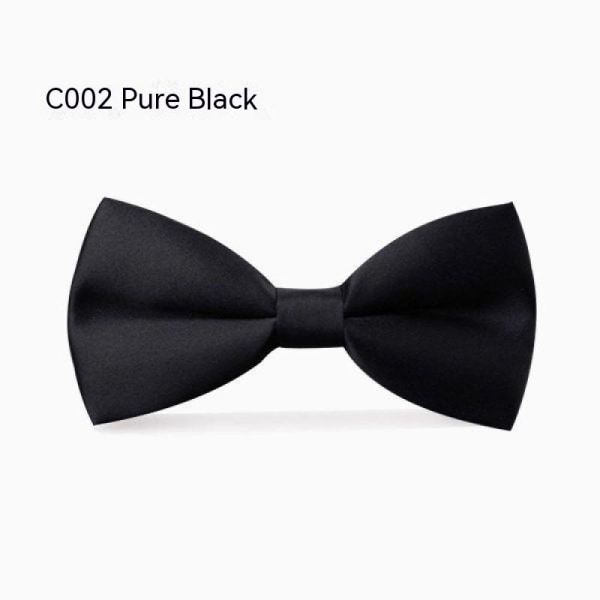 Men's bow tie for formal wear [(1) black matte]