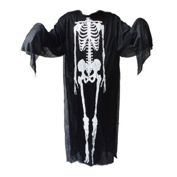 Voksen Børne Gyser Party Tilbehør Halloween Skelet Skelet Kappe Gyser Tøj