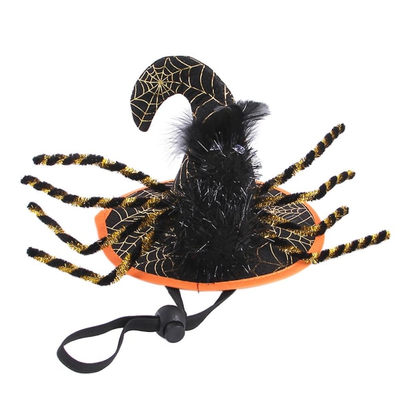 Hatt Halloween kostyme Katt Valp Valp Med Søt Edderkoppmønster Svart