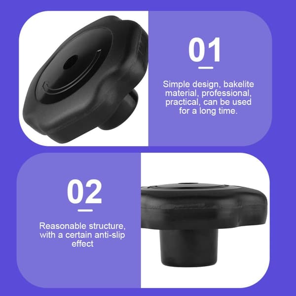 3 Pcs Pressure Cooker Knobs Replacement Bakelite Non-slip Without Burrs