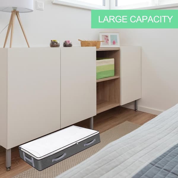 3-piece Storage Bag Set, Foldable Under Bed Storage Box, Under Bed Storage Bag, Large Capacity Blanket Storage Bags