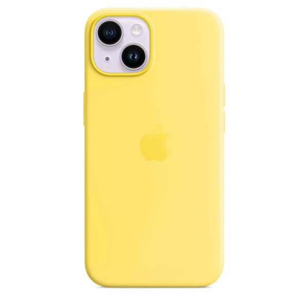 Compatible with iPhone 14 Silicone Case with MagSafe Wireless Fast Charging 6.1\" - Canary Yellow