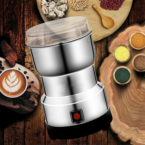 Elektrisk kaffekvern for bønner, nøtter, krydder og mat, rustfri blender