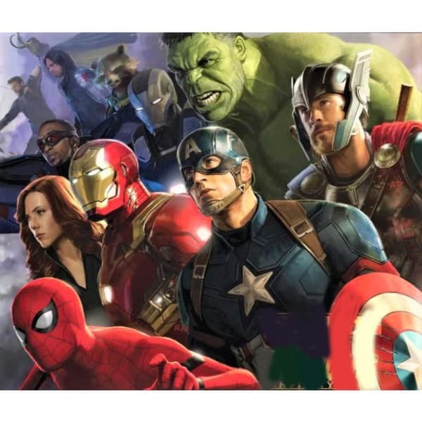 30x40cm Timanttimaalaus - 'Avengers' monivärinen