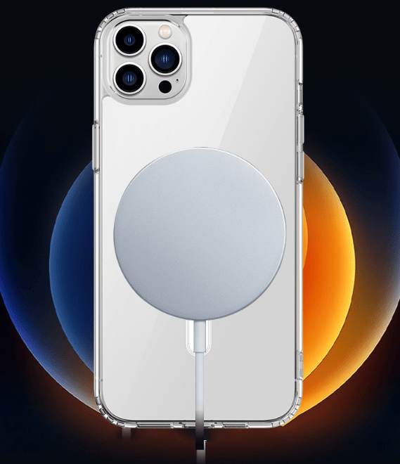 1-pack iPhone 15 PLUS magnetiskt skal, transparent och trådlöst