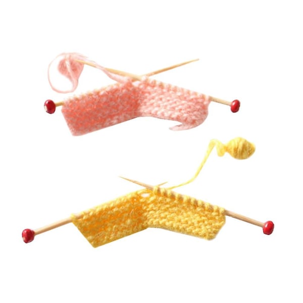 2pcs Miniature Knitting Sweater Model Creative Desktop Ornament Photo Prop