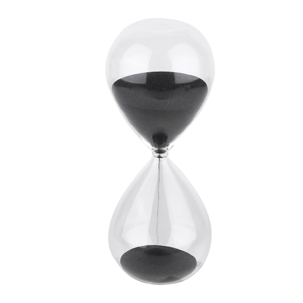 Bildekorasjon Sand Glass Timer Sand Timers Sand Klokke Gjennomsiktig TimeglassSort8*8cm Black 8*8cm