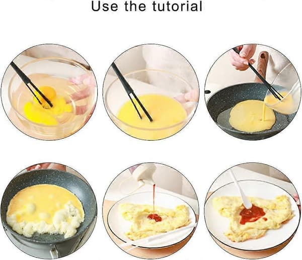 2 stk Dobbelthodede Visper Multifunksjonelle Kjøkkenvisper Langt Håndtak for Blanding Visping Visping Matlaging Baking Kjøkken