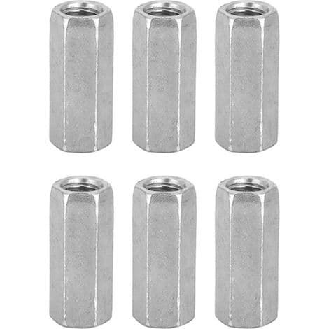 10 Pieces M8 Hex Extension Nuts, Threaded Rods for Fasteners (M8 x 30 mm)