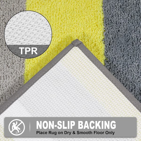 Sklisikker absorberende baderomsmatte mikrofiber dusjmatte for bad