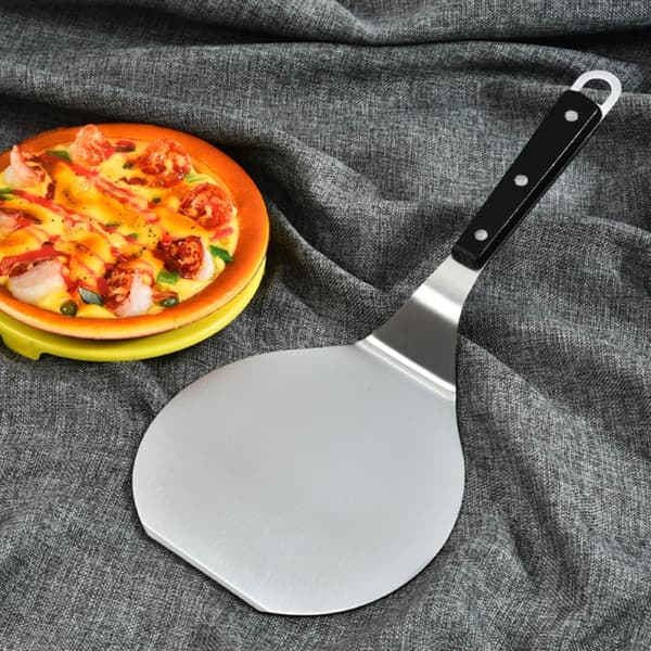 Pizzaspade i rustfrit stål med aluminiumskovl, rustfri og med ophængningshul