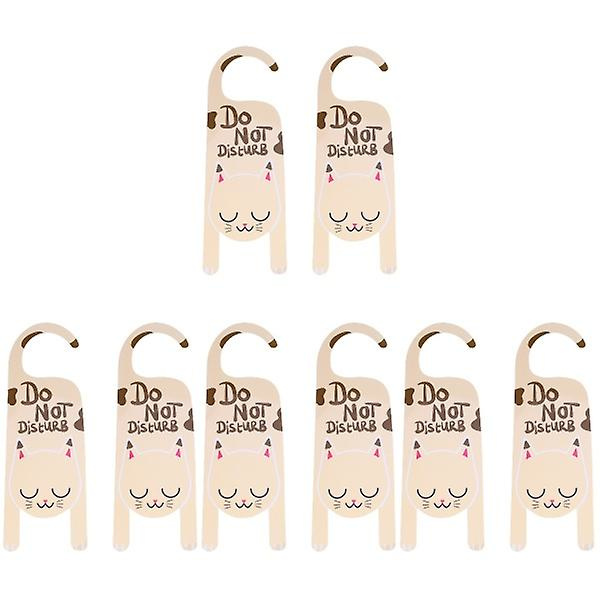 8 kpl Ovimerkki PVC-muovia Cartoon Älä häiritse Oviripustus Koriste Tagit Kauppa Ripustus Club Cafe 8 kpl 25X8cm 8 pcs 25X8cm