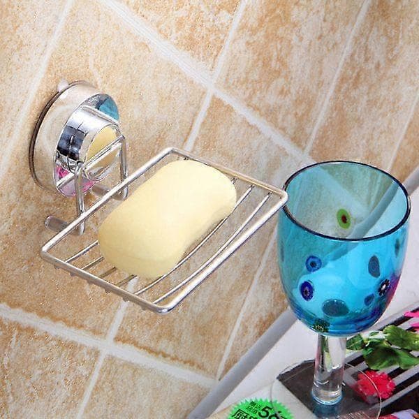 Piece Silver Ultra Strong Suction Cup Shower Soap Dish - Heavy Duty