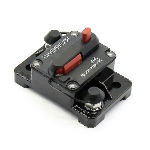 Amp Circuit Breaker Fuse Reset 12-48v Automatic Waterproof 1pc-black