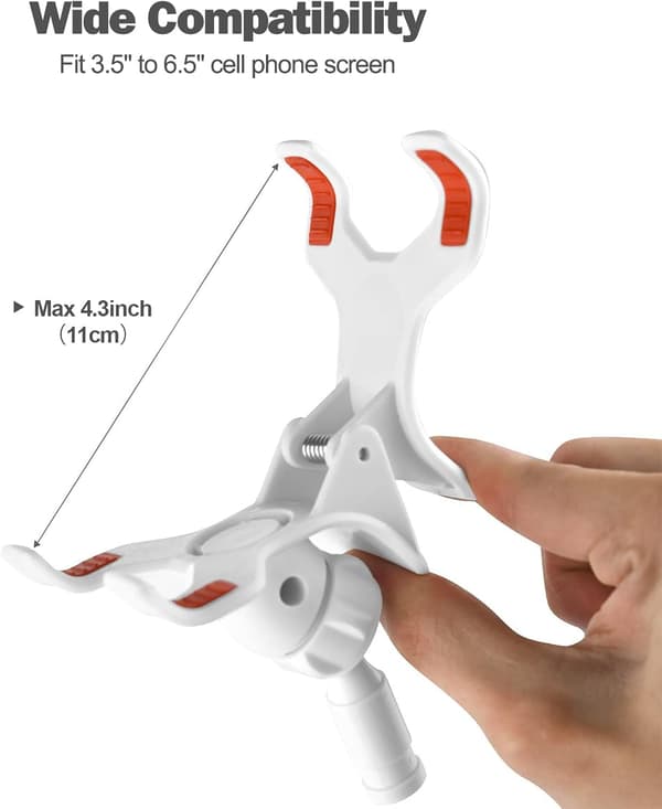Foldbar tablet- og smartphoneholder, justerbart svanehalsstativ