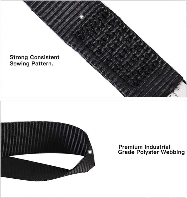 STANDARD Soft Loops Tie-Down Straps 8-Pack 1-1/16 x 18 inch - 3600LB Break Strength, Loop Straps for Securing Trailers for Bikes, ATVs, UTVs, Motorcycles, S