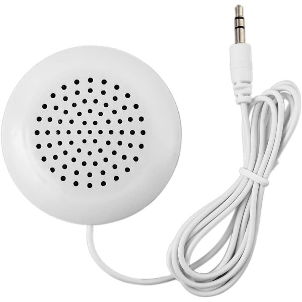 Tyynykaiutin, Kannettava 3.5mm Mini Tyynys Stereo Ulkokaiutinsoitin jne., Hienoa käsityötä ja upea ulkonäkö - Valkoinen