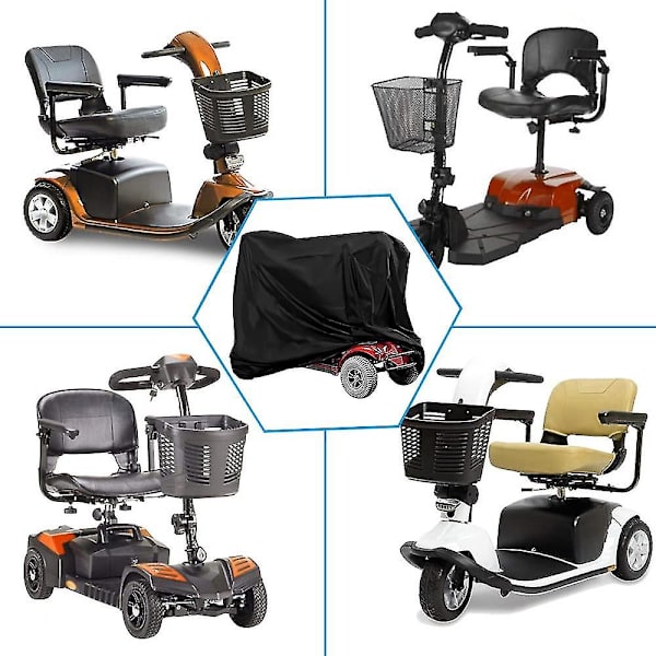 Heavy Duty Mobilitets Scooter Deksel, 190d Oxford Vanntett Rullestol Oppbevaringsdeksel Anti Støv Motorsykkel Beskyttelsesdeksel 140 * 66 * 91CM 140*66*91CM