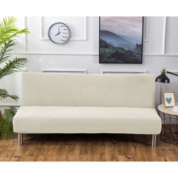 Sofaovertræk stretch sofaovertræk elastan beige M 150-190cm