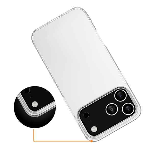 iPhone 17 Pro Max Kuori Ohut TPU Läpinäkyvä 23