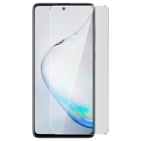 Galaxy Note 10 Lite Screen Protector Tempered Glass 9H Anti-fingerprint - Transparent White