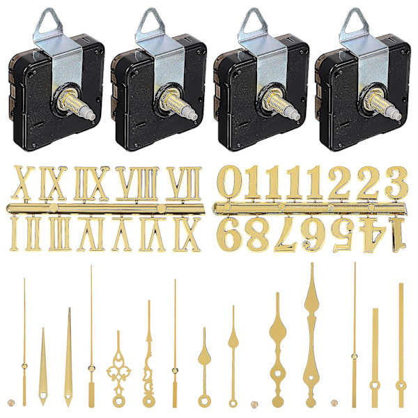 1 Set Klocksiffror Kit Kvarts Klockmekanism Kit Ersättningsklocka DIY Reparationsdelar För Klockor