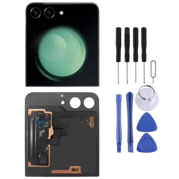 For Samsung Galaxy Z Flip5 COMPATIBLE LCD Secondary Screen with Digitizer Complete Assembly Not specified Inte angivet