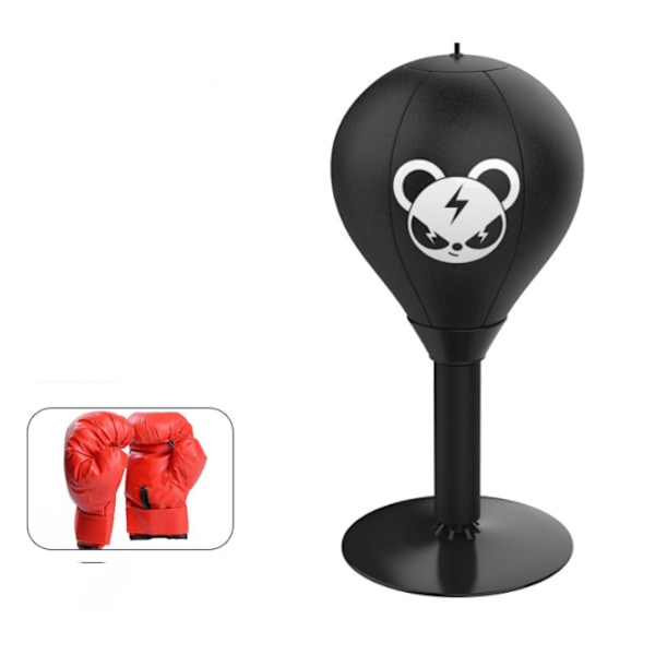 Tech Tools Stress Buster Desktop Punching Bag -  til dit skrivebord + handsker, Heavy Duty Stress Relief Ball, Sjove gaver til Bo