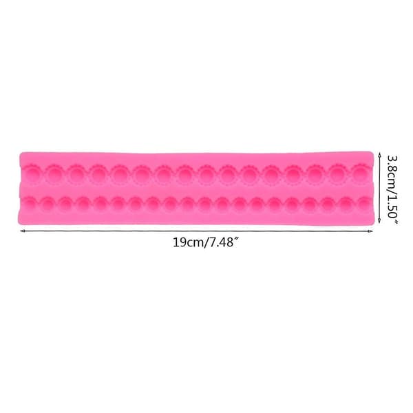 Perlekjede Silikon Fondantform Kake Sjokolade Dekor