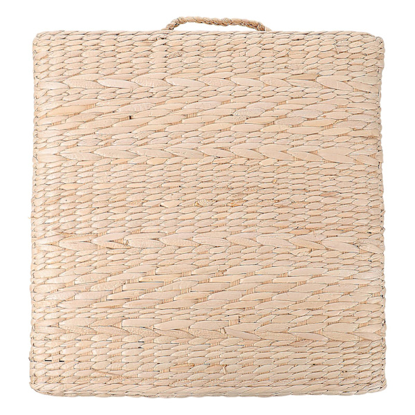 Fyrkantig Puff Ottoman Halm Meditation Kudde Yoga Meditationsdyna Rund Tatamimatta Tjock Halmvävd Matta Beige 40X40X6CM