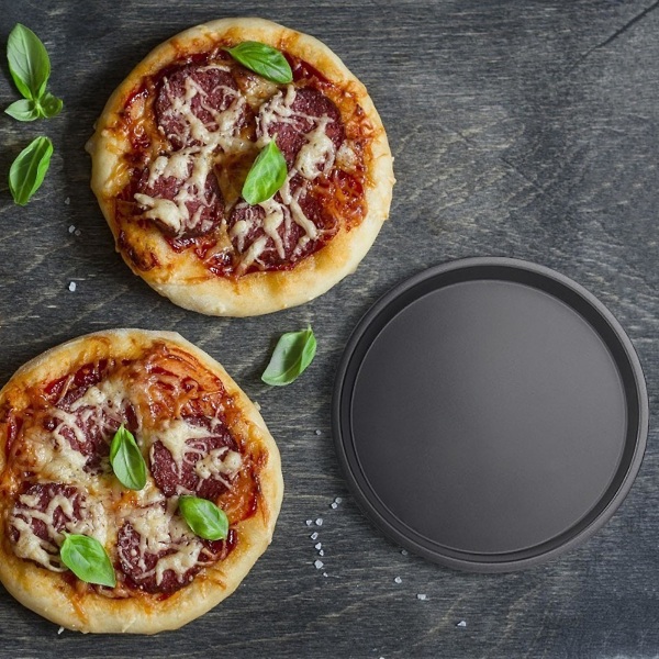 9 tommer 10 12 husholdnings-pizzetallerken med slippfrie matlagingsbeholdere Matoppbevaringsbeholdere Dish Scr A