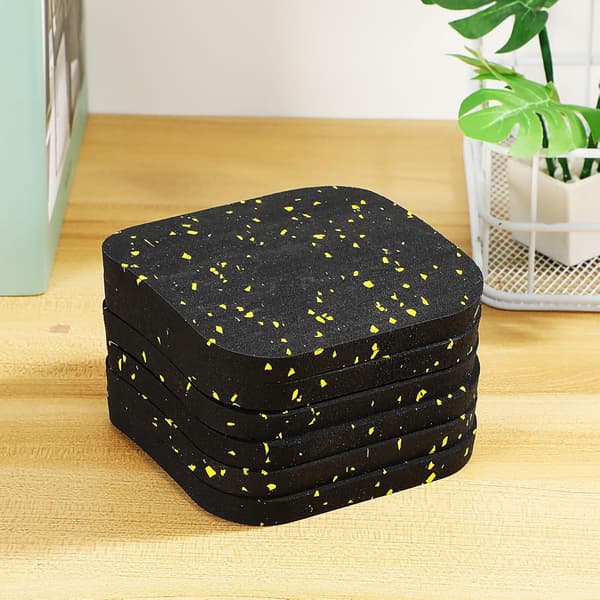 Rubber Mat for Treadmill, Exercise Equipment Mat, Thick Shock-Absorbing Floor Protector