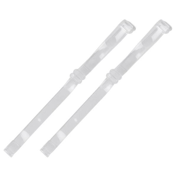 1 Par Usynlige Hæl-Snørebånd Anti-løse Transparente Høyhælssko Snørebånd Hvit 20x1cm White 20x1cm