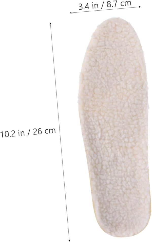 Warm insoles for winter Thickened lamb wool shoe inserts to keep feet cold