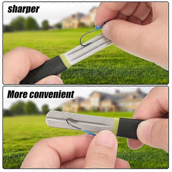 2 Pcs Hook Sharpener Hook File for Fishing Hook Diamond
