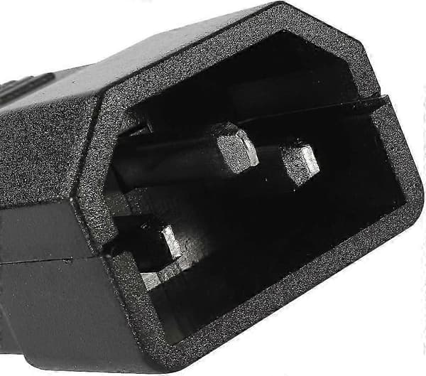 1 par AC250V 10A IEC C14 han C13 hun, 3-bens terminaler Inline Adapterstik Strømstik